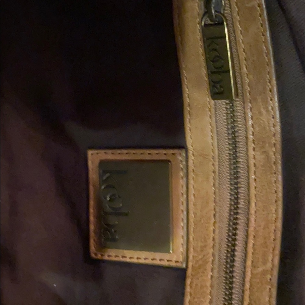 Camel kooba clutch.